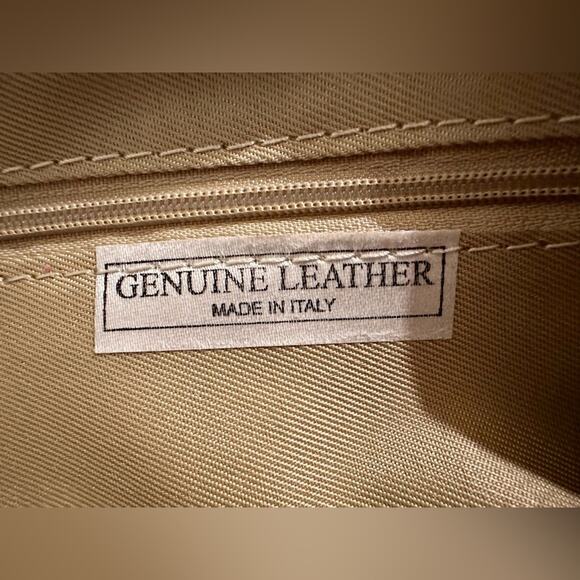 Alexandra De Curtis Genuine Italian Leather Pink Crossbody with Tassels. NEW - Picture 3 of 7